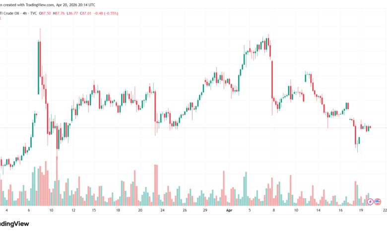 تحليل النفط CRUDE OIL -21-04-2026