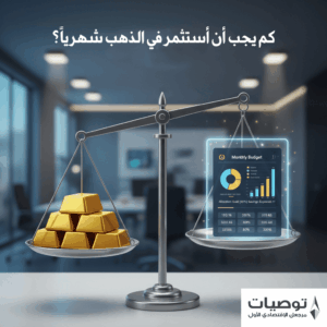 كم يجب أن أستثمر في الذهب شهرياً؟