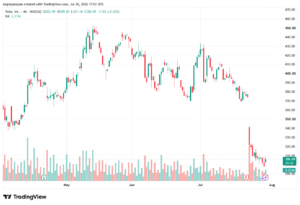 تحليل سهم تسلا الفني TSLA-31-07-2026