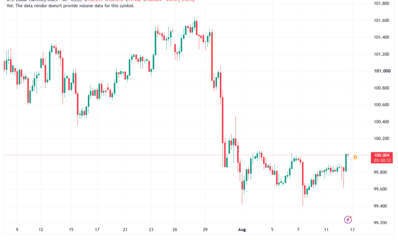 تحليل مؤشر الدولار الامريكي- Dollar Index (DXY)-13/08/2026