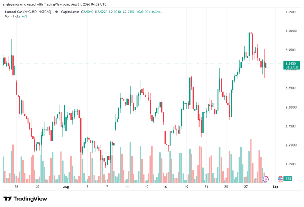 تحليل الغاز الطبيعي NATURAL GAS 31-08-2026