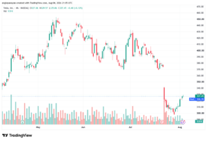تحليل سهم تسلا الفني TSLA-05-08-2026