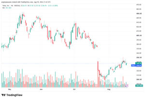 تحليل سهم تسلا الفني TSLA-19-08-2026