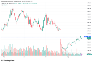 تحليل سهم تسلا الفني TSLA-21-08-2026
