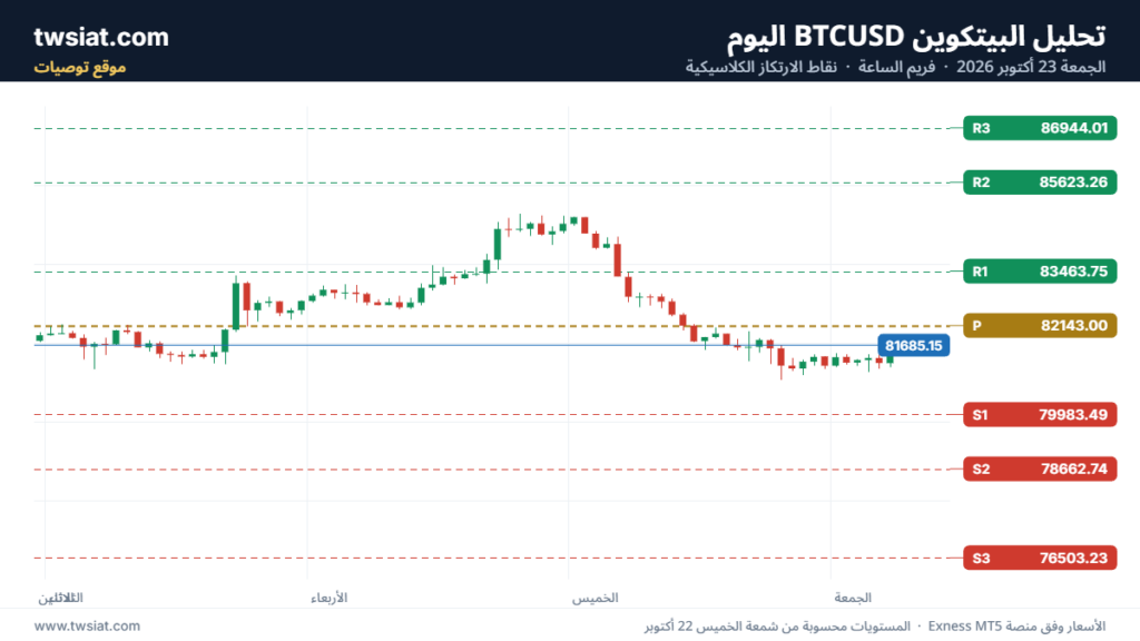 تحليل البتكوين دولار  BTCUSD-23-10-2026
