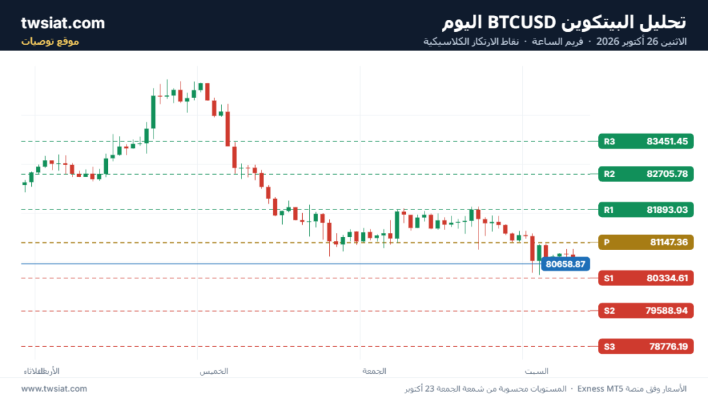 تحليل البتكوين دولار  BTCUSD-24-10-2026