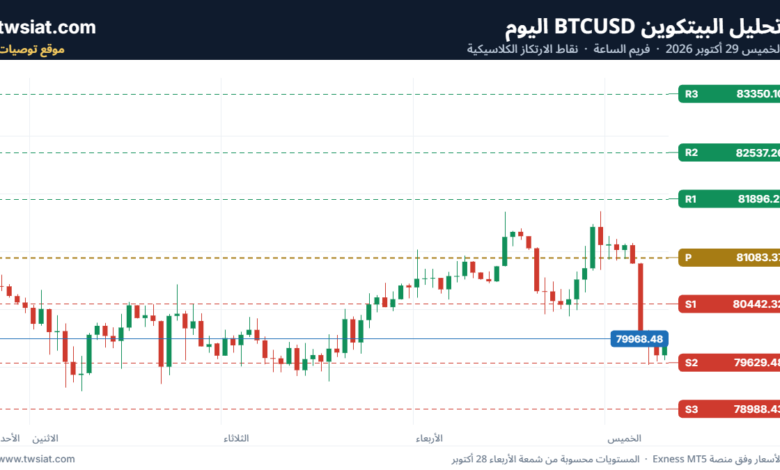 تحليل البتكوين دولار BTCUSD-29-10-2026