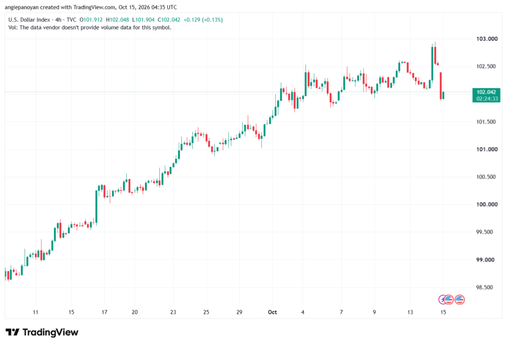 تحليل مؤشر الدولار الامريكي- Dollar Index (DXY)-15/10/2026