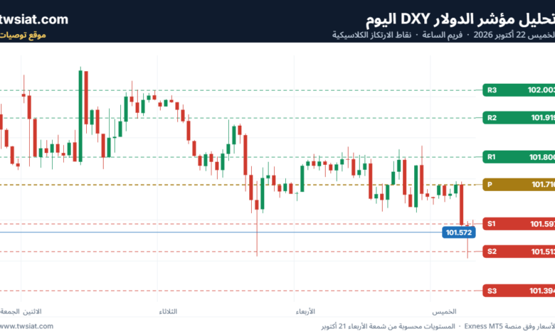 تحليل مؤشر الدولار الامريكي- Dollar Index (DXY)-22/10/2026