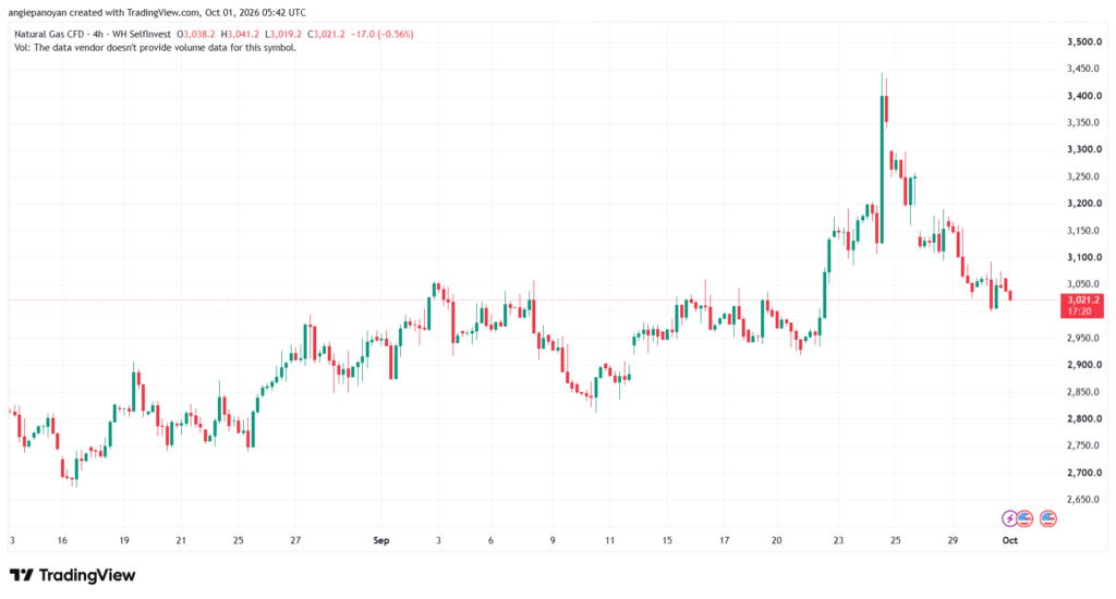 تحليل الغاز الطبيعي NATURAL GAS 01-10-2026
