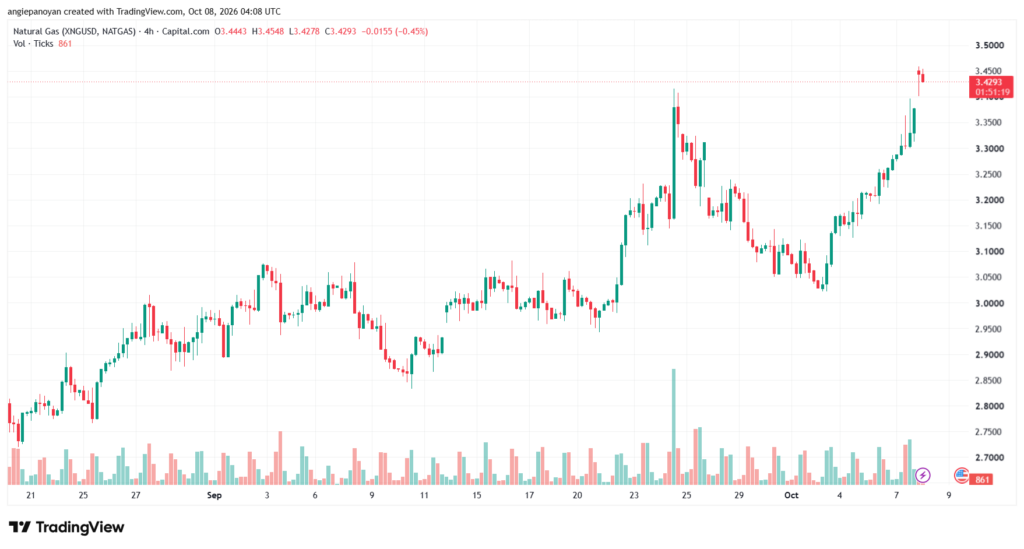 تحليل الغاز الطبيعي NATURAL GAS 08-10-2026