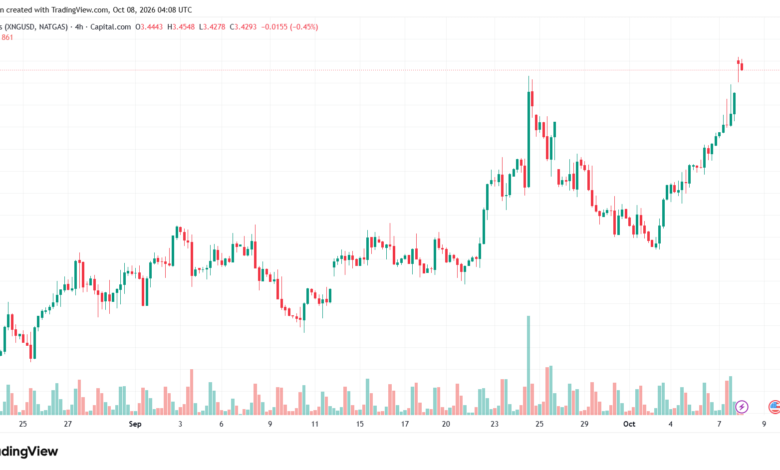تحليل الغاز الطبيعي NATURAL GAS 08-10-2026