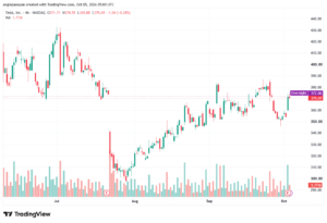 تحليل سهم تسلا الفني TSLA-05-10-2026