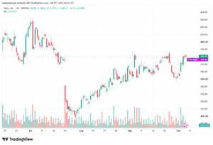 تحليل سهم تسلا الفني TSLA-08-10-2026