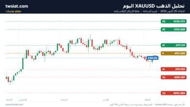 تحليل الذهب XAUUSD اليوم الثلاثاء 20 أكتوبر 2026